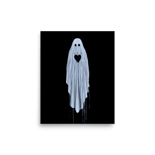 Three of Ghosts Tarot Card 8x10 Print